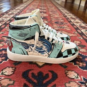 Demon Slayer Custom Tanjiro High-Top Sneakers